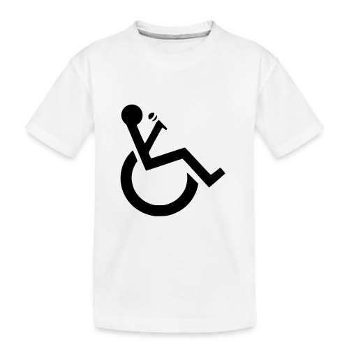 A wheelchair singer. Music lover - Kid's Premium Organic T-Shirt