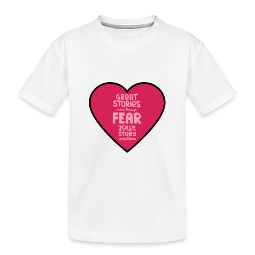 Heart Shape Inspirational Design - Kid's Premium Organic T-Shirt