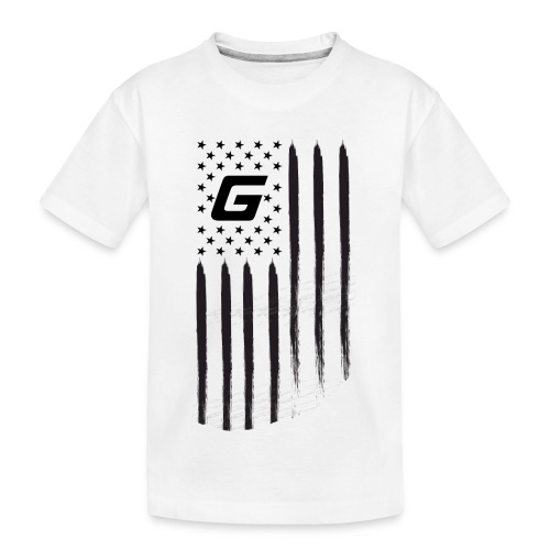 GvLL G Logo American Flag - Kid's Premium Organic T-Shirt