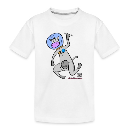 Astronaut Shakes the Cow - Kid's Premium Organic T-Shirt