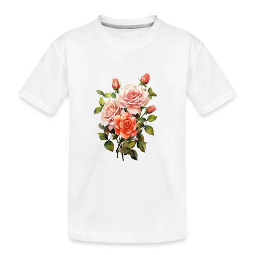 Pink Roses - Kid's Premium Organic T-Shirt