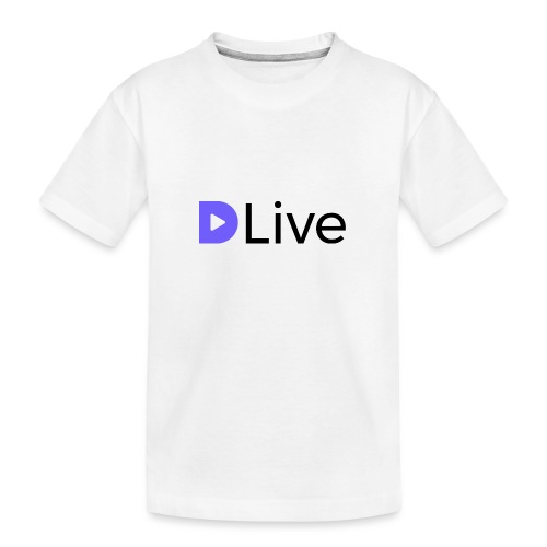 Black DLive Logo - Kid's Premium Organic T-Shirt