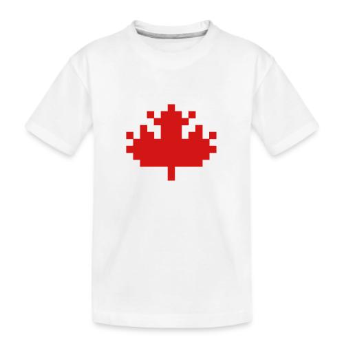 Pixel Maple Leaf - Kid's Premium Organic T-Shirt