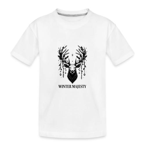 Majestic Reindeer T-Shirt, Poster, & Mug - Kid's Premium Organic T-Shirt