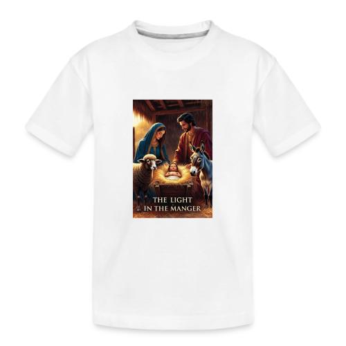 Nativity Manger T-Shirt - Kid's Premium Organic T-Shirt