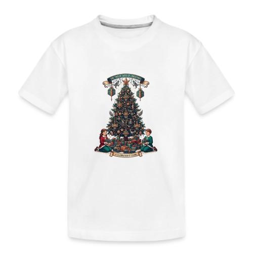 Twelve Days of Christmas T-Shirt - Kid's Premium Organic T-Shirt