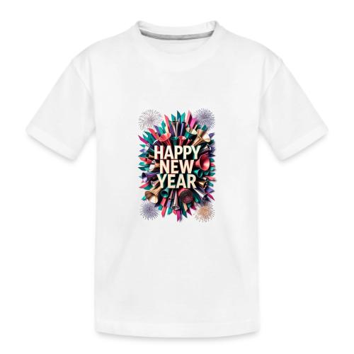 New Year's Party Horn T-Shirt - Kid's Premium Organic T-Shirt