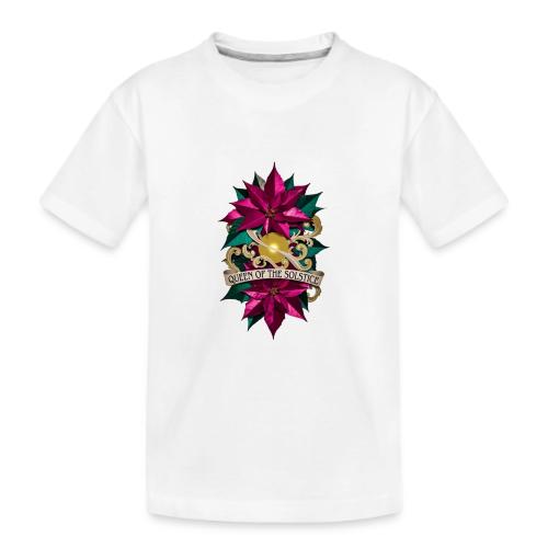 Queen of the Solstice Poinsettia T-Shirt - Kid's Premium Organic T-Shirt