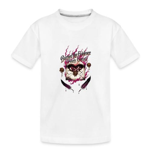 Burned the Evidence Feels Great T-Shirt - Kid's Premium Organic T-Shirt