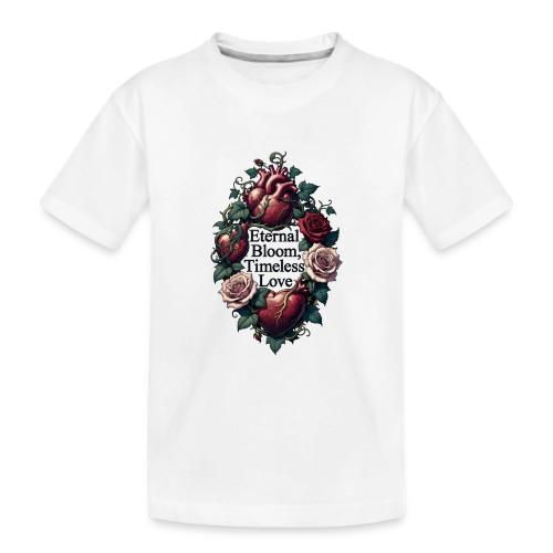 Eternal Bloom Timeless Love Entwined Hearts T-Shir - Kid's Premium Organic T-Shirt