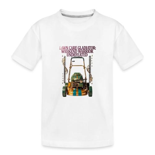Lawn Care Gladiator T Shirt - Kid's Premium Organic T-Shirt