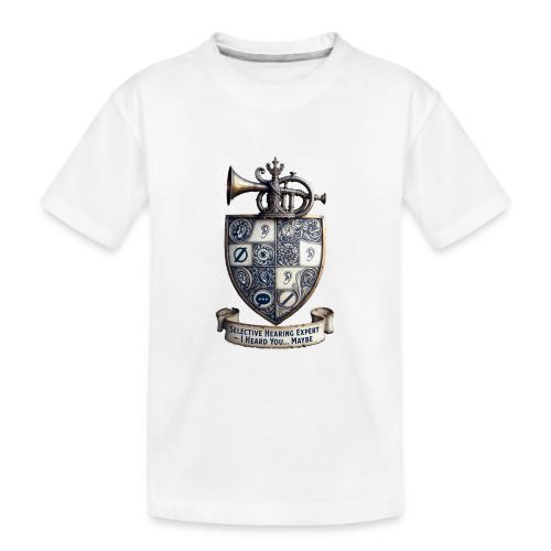 Selective Hearing Expert Crest T Shirt - Kid's Premium Organic T-Shirt