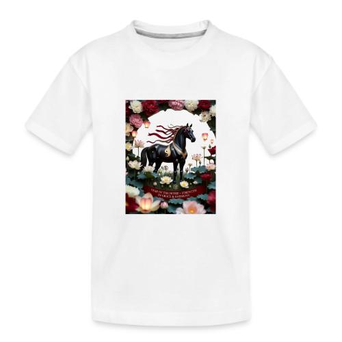 Year of the Horse Harmony T Shirt, Lunar New Year - Kid's Premium Organic T-Shirt