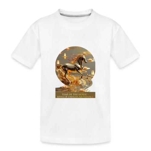 Year of the Horse Abundance T Shirt, Lunar NY Gift - Kid's Premium Organic T-Shirt