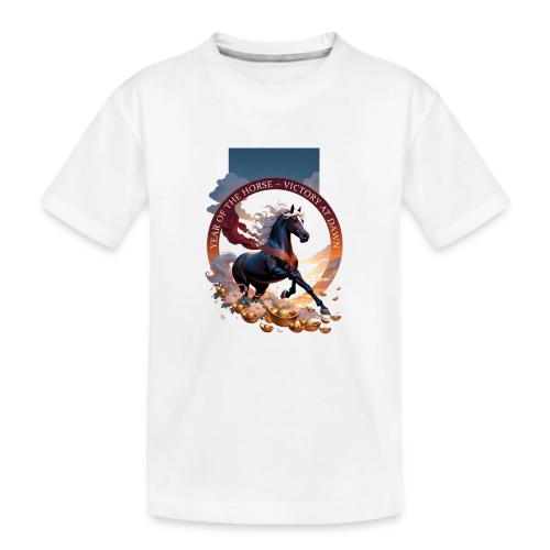 Year of the Horse Dawn T Shirt,Lunar New Year Gift - Kid's Premium Organic T-Shirt