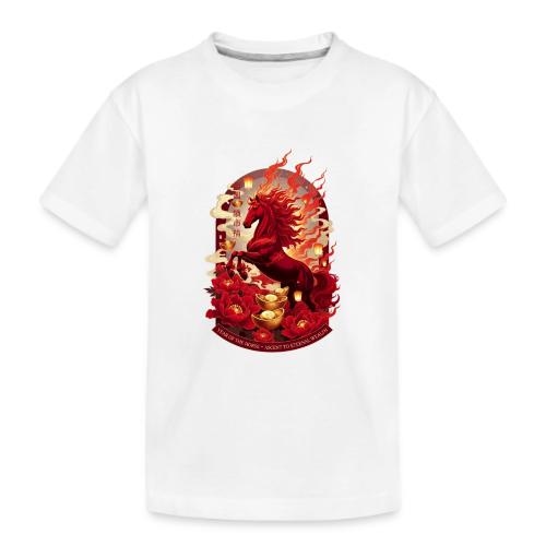 Year of the Horse Ascent T Shirt, Lunar New Year - Kid's Premium Organic T-Shirt