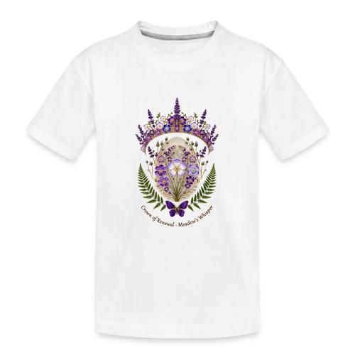 Spring Meadow Crown Tee, Cottagecore Renewal Gift - Kid's Premium Organic T-Shirt