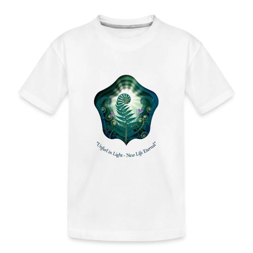 Easter Unfurl in Light Resurrection T Shirt, Gift - Kid's Premium Organic T-Shirt