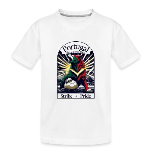 Portugal Iberian Wolf Soccer T Shirt, Pride Gift - Kid's Premium Organic T-Shirt
