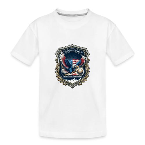 USA Eagle Vanguard T-Shirt,American Flag PrideGift - Kid's Premium Organic T-Shirt