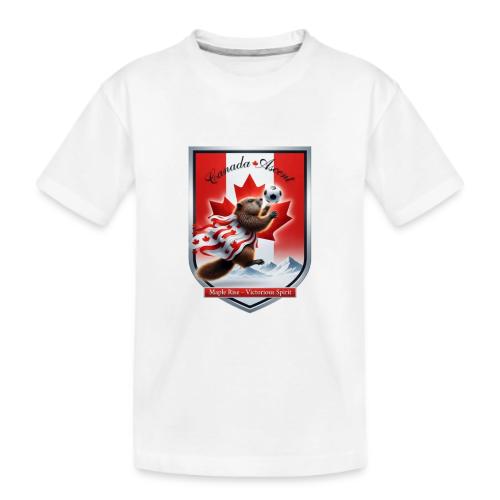 Canada Beaver Ascent T-Shirt, Canadian Pride Gift - Kid's Premium Organic T-Shirt