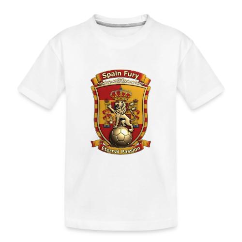 Spain Lion Fury T-Shirt, Spanish Crest Gift - Kid's Premium Organic T-Shirt