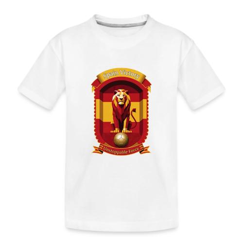 Spain Lion Victory T-Shirt, Flag Pride Crest Gift - Kid's Premium Organic T-Shirt