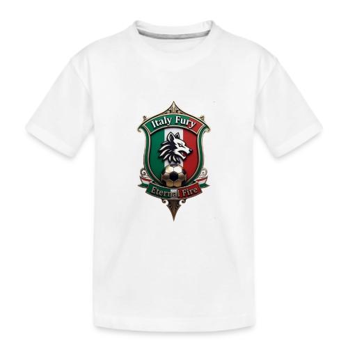 Italy heritage Wolf Fury Tee, Pride Badge Gift - Kid's Premium Organic T-Shirt