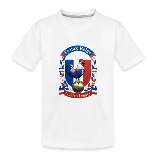 France Rooster Reign T-Shirt, Tricolore Pride Gift - Kid's Premium Organic T-Shirt