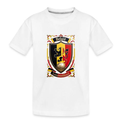 Belgium Lion Crest T-Shirt, Belgian Flag Gift - Kid's Premium Organic T-Shirt