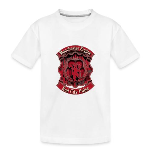 Red Manchester T Shirt, Red Soccer City Pride Gift - Kid's Premium Organic T-Shirt
