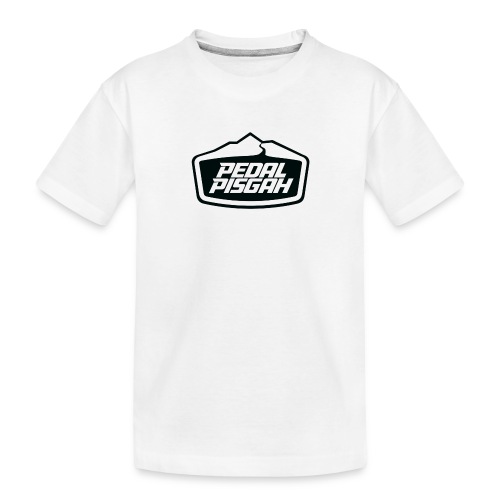 Mountain Trail Emblem Monochrome - Kid's Premium Organic T-Shirt