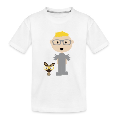 Blondie Boy Can't See Without His Eyeglasses - Kid's Premium Organic T-Shirt