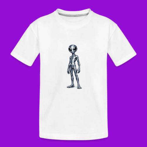 Silver Alien - Kid's Premium Organic T-Shirt