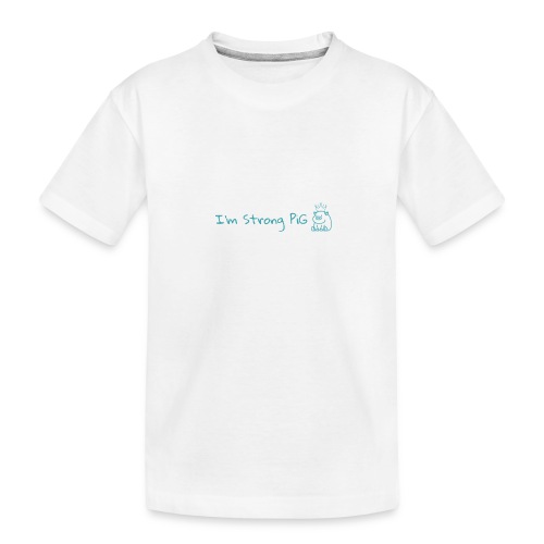 i'm strong pig - Kid's Premium Organic T-Shirt