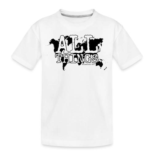 All Things World Map - Kid's Premium Organic T-Shirt