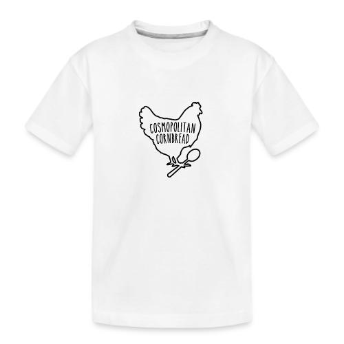 Cosmopolitan Cornbread Hen & Spoon Logo - Kid's Premium Organic T-Shirt