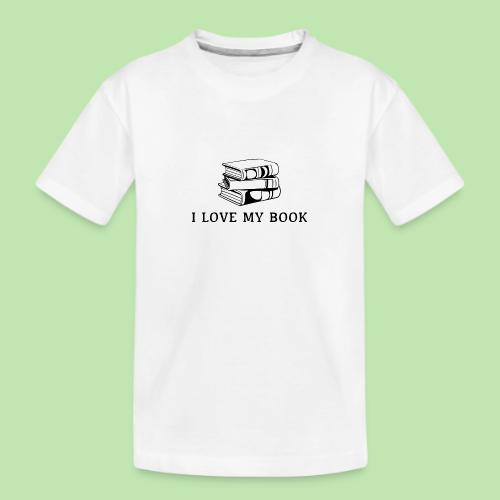 I love my book t-shirt - Kid's Premium Organic T-Shirt