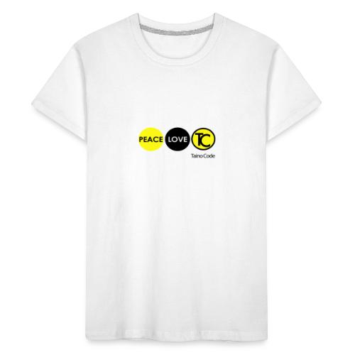 Peace Love TaínoCode - Kid's Premium Organic T-Shirt