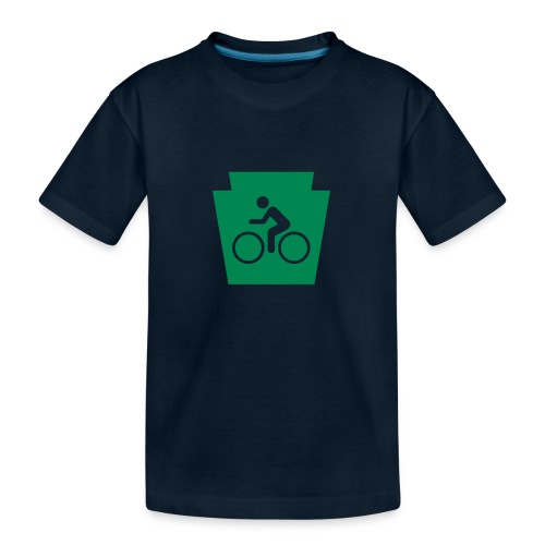 PA Keystone w/Bike (bicycle) - Kid's Premium Organic T-Shirt
