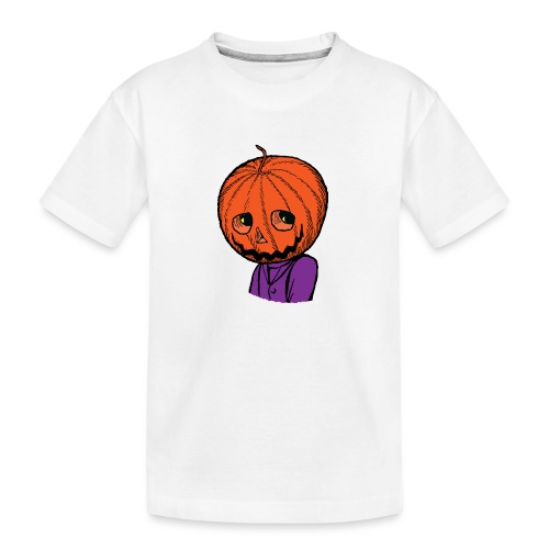 Pumpkin Head Halloween - Kid's Premium Organic T-Shirt