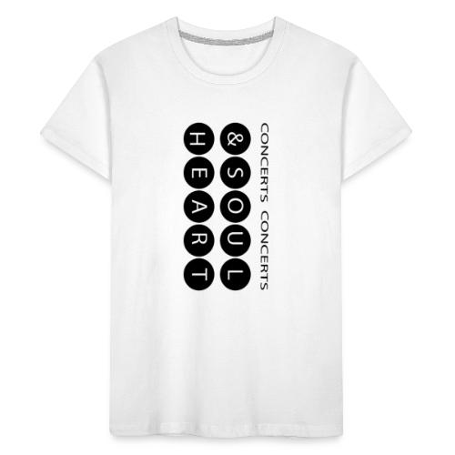 Heart & Soul concerts text design 2021 flip - Kid's Premium Organic T-Shirt