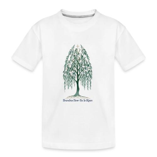 Easter Branches Bow Willow T Shirt, Easter Gift - Kid's Premium Organic T-Shirt
