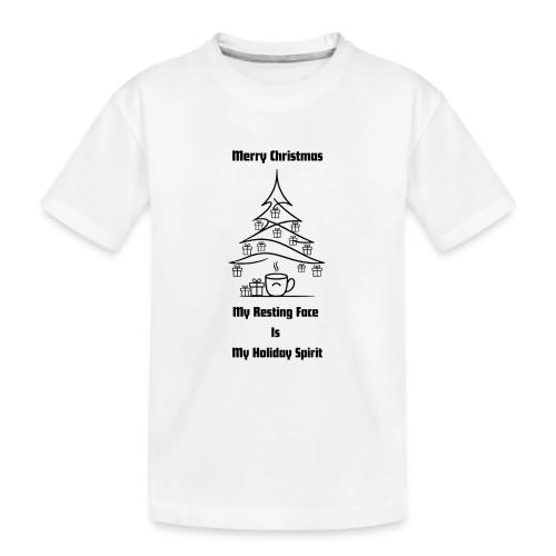 My Resting Face Is My Christmas Spirit T-Shirt - Kid's Premium Organic T-Shirt