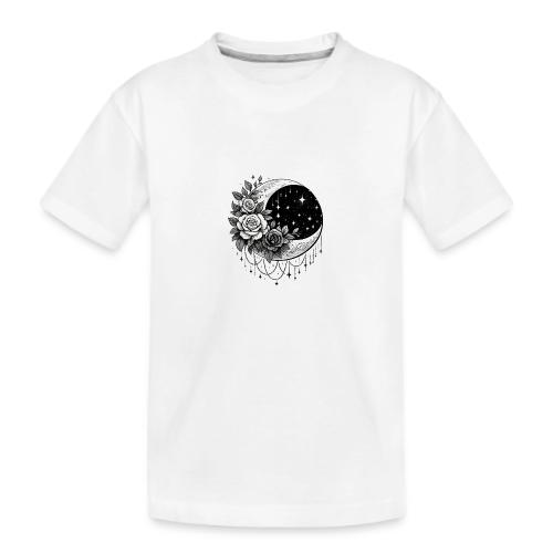 Crescent Moon Floral - Kid's Premium Organic T-Shirt