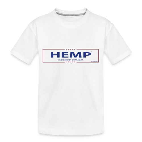 Hemp Makes America Great Again on White - Kid's Premium Organic T-Shirt