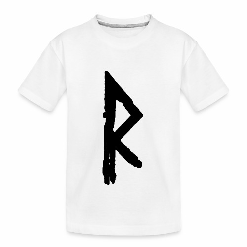 Elder Futhark Rune Raidho - Letter R - Kid's Premium Organic T-Shirt