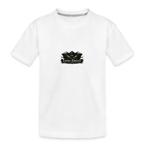 Lovely Grizzly logo - Kid's Premium Organic T-Shirt