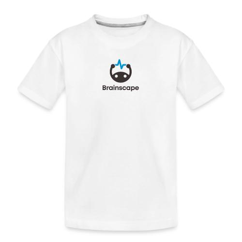 Stacked Logo on White - Kid's Premium Organic T-Shirt