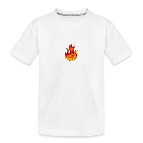 Scorchy White Logo - Kid's Premium Organic T-Shirt